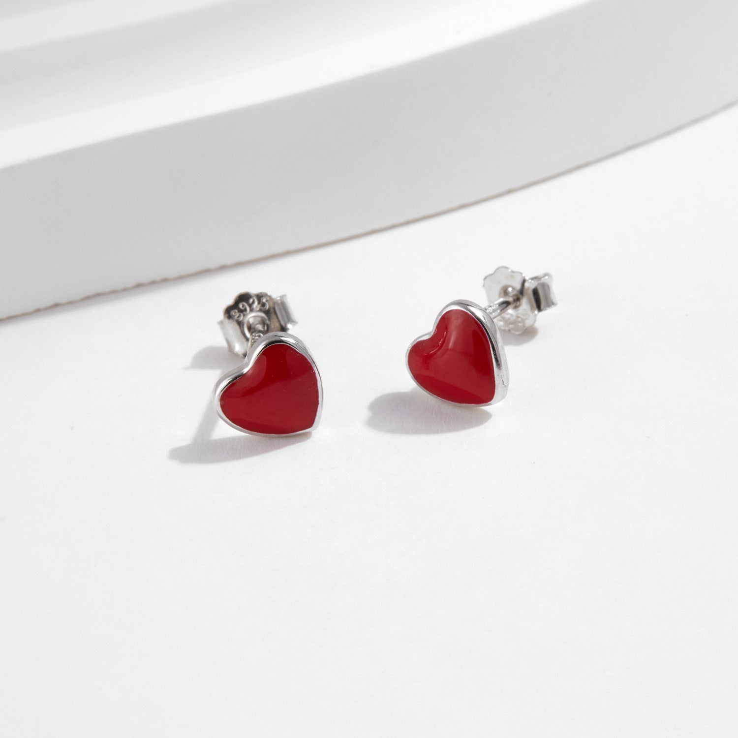 Alba Heart Sterling Silver Studs