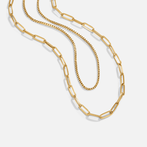 Amanda Layered Gold Chain Necklace