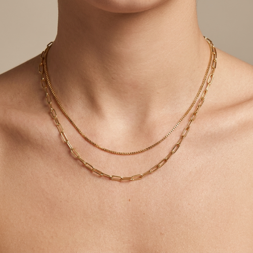 Amanda Stacked Gold Chains
