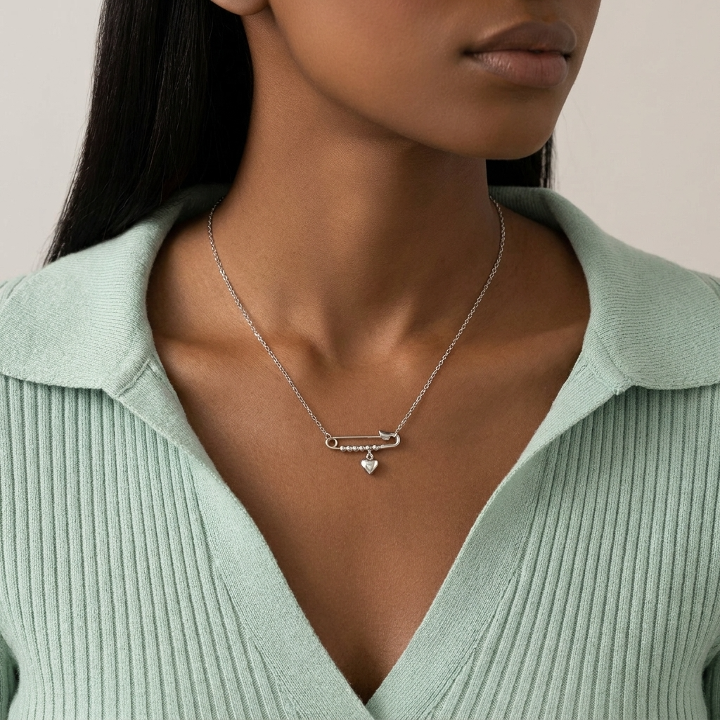 Amara Silver Pendant Necklace