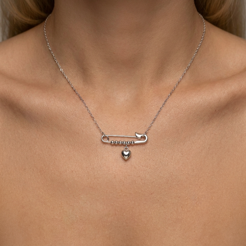 Amara Silver Pendant Necklace