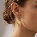 Amaya Textured Drop Earrings