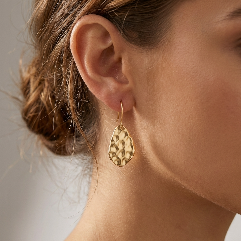 Amaya Textured Drop Earrings