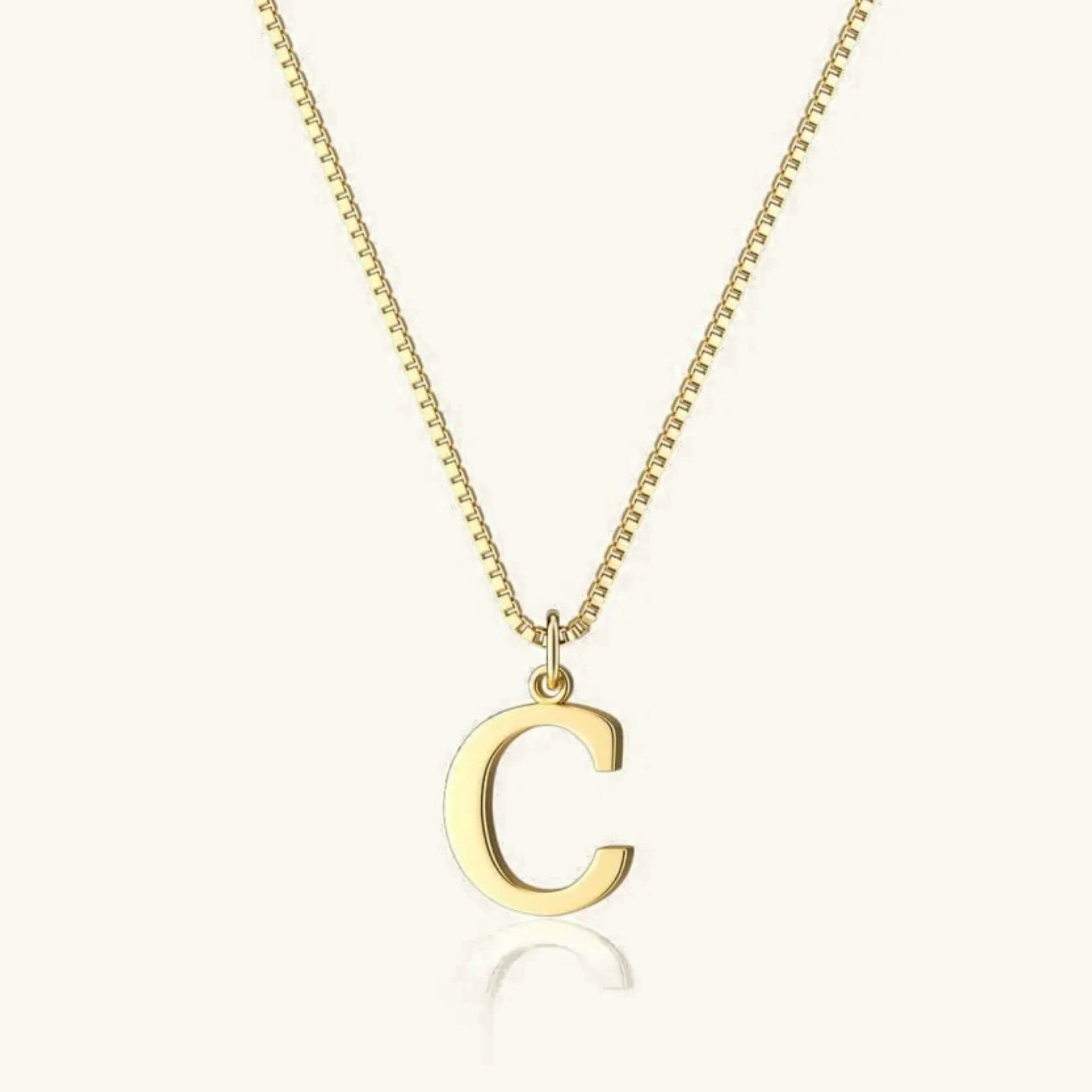 Amber Initial Necklace