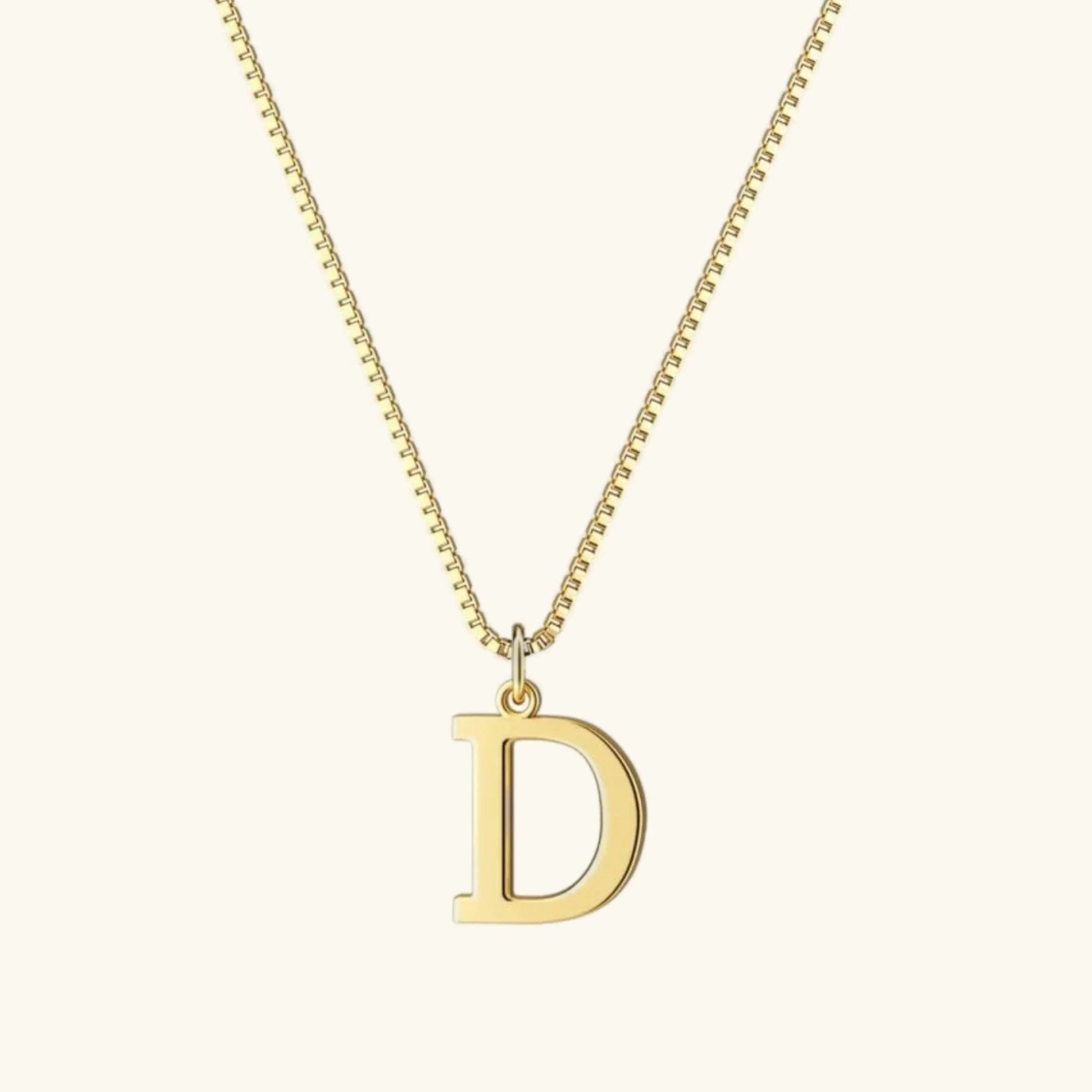 Amber Initial Necklace