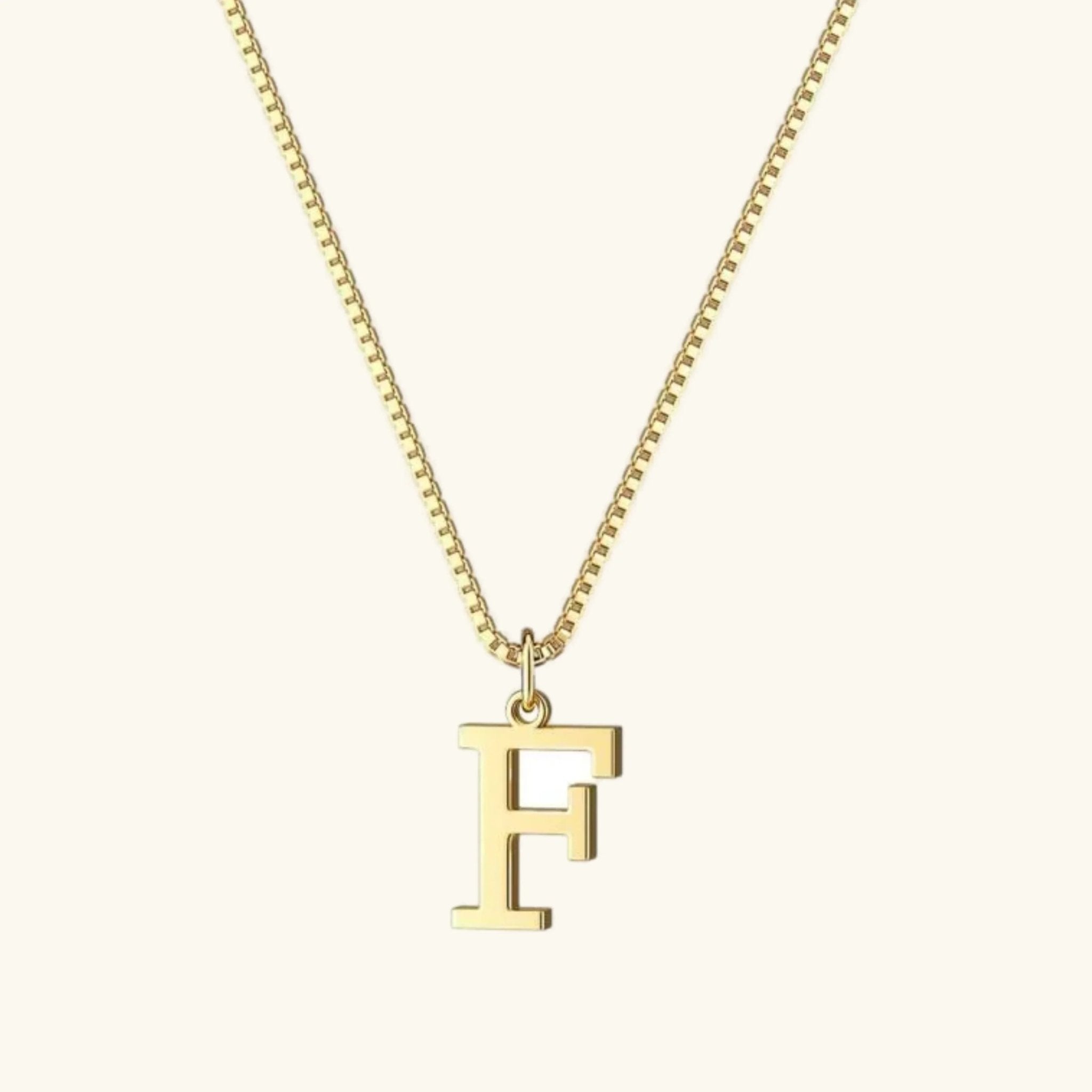 Amber Initial Necklace