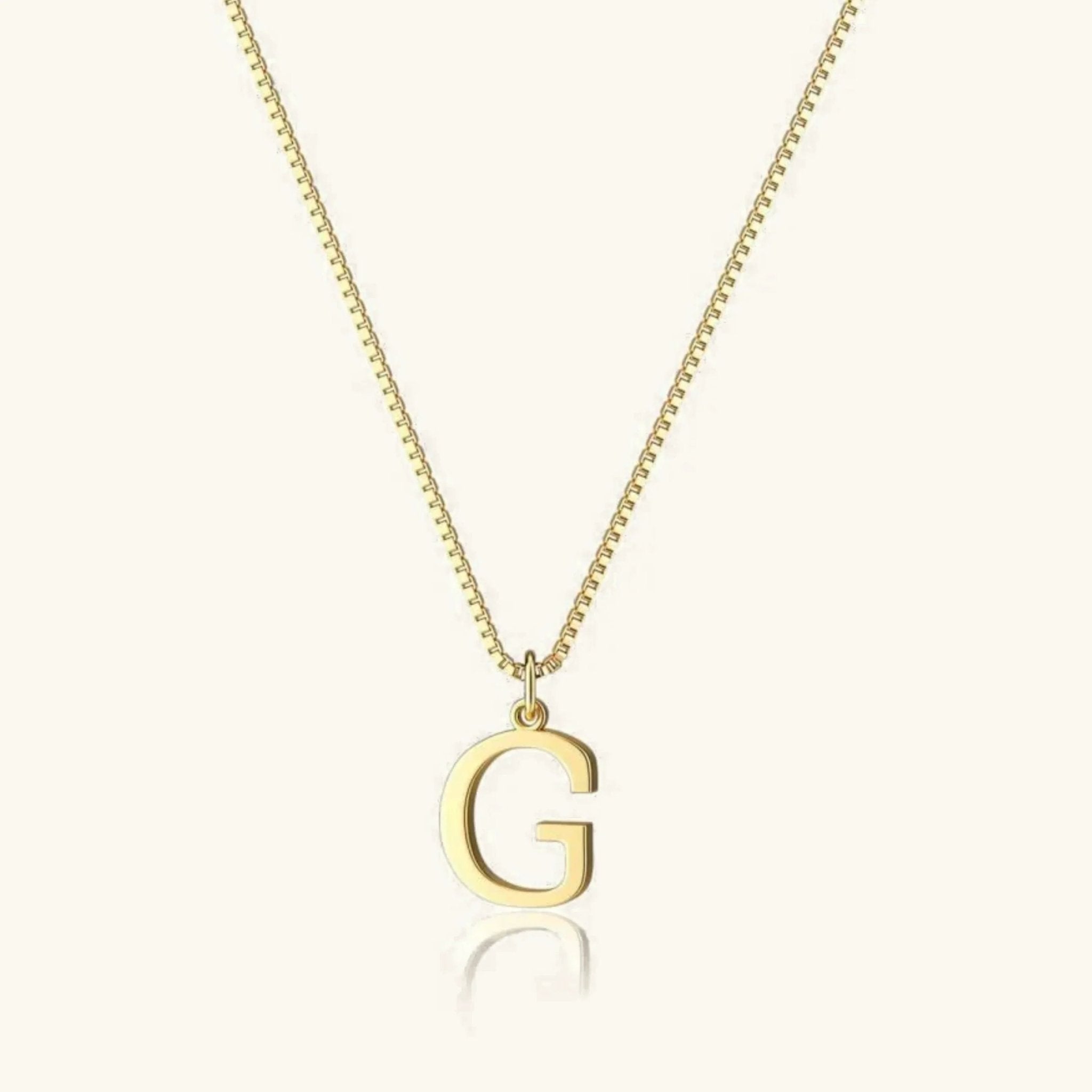 Amber Initial Necklace