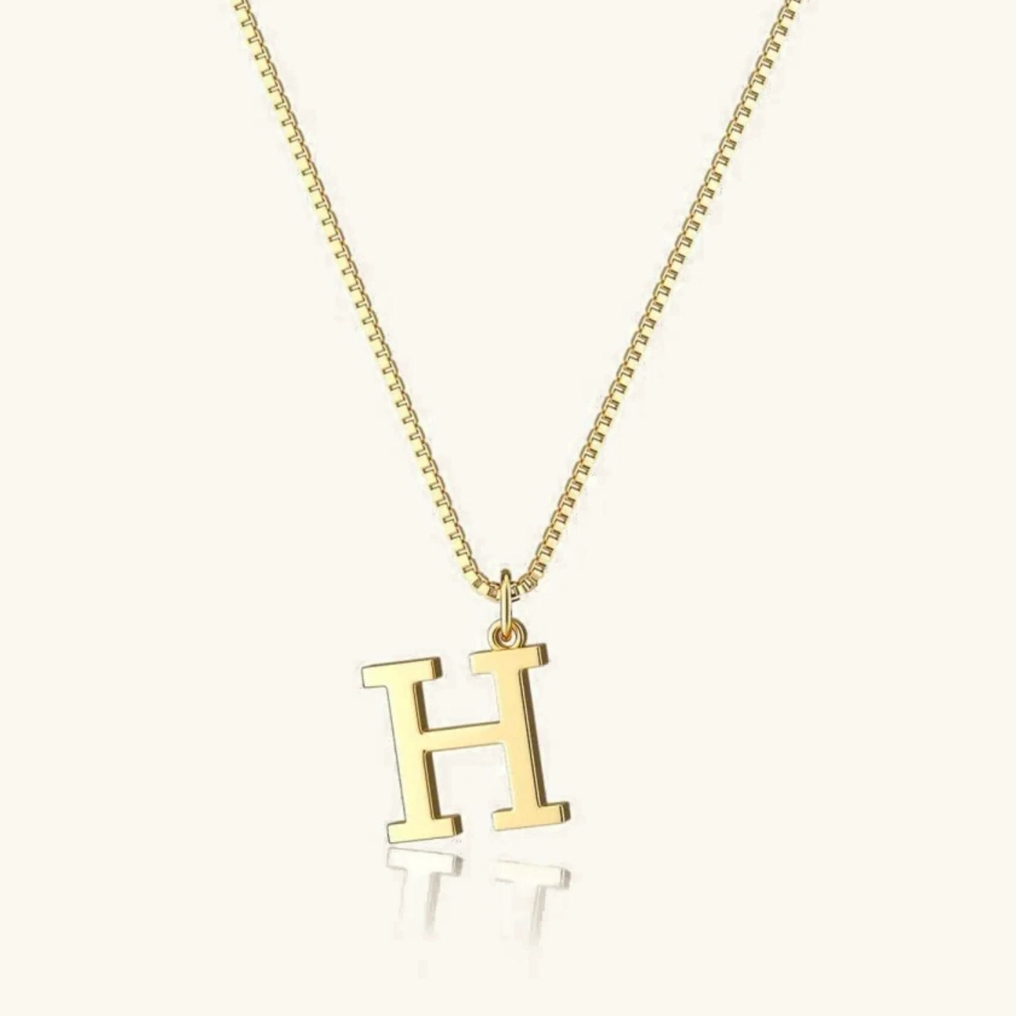 Amber Initial Necklace