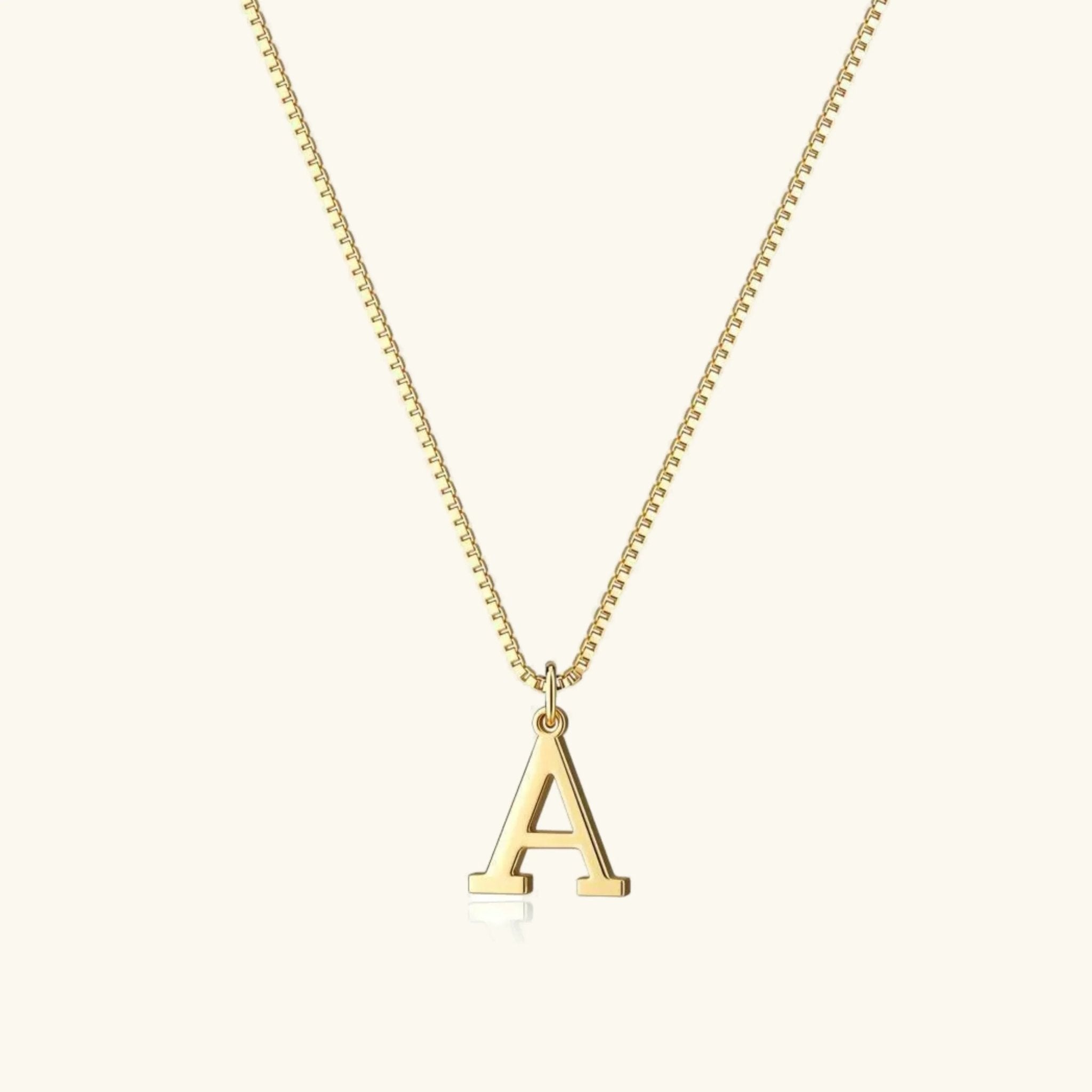 Amber Initial Necklace