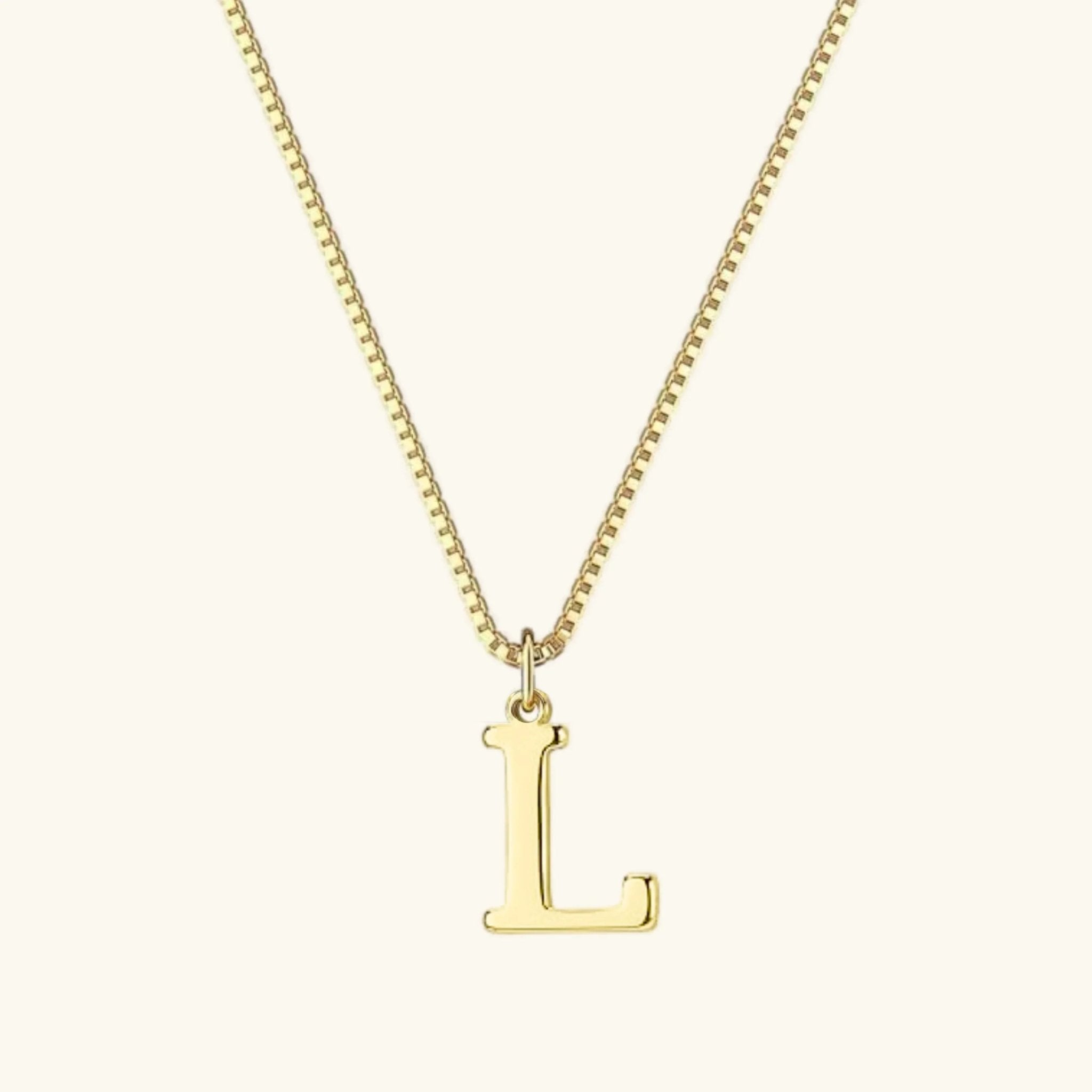 Amber Initial Necklace