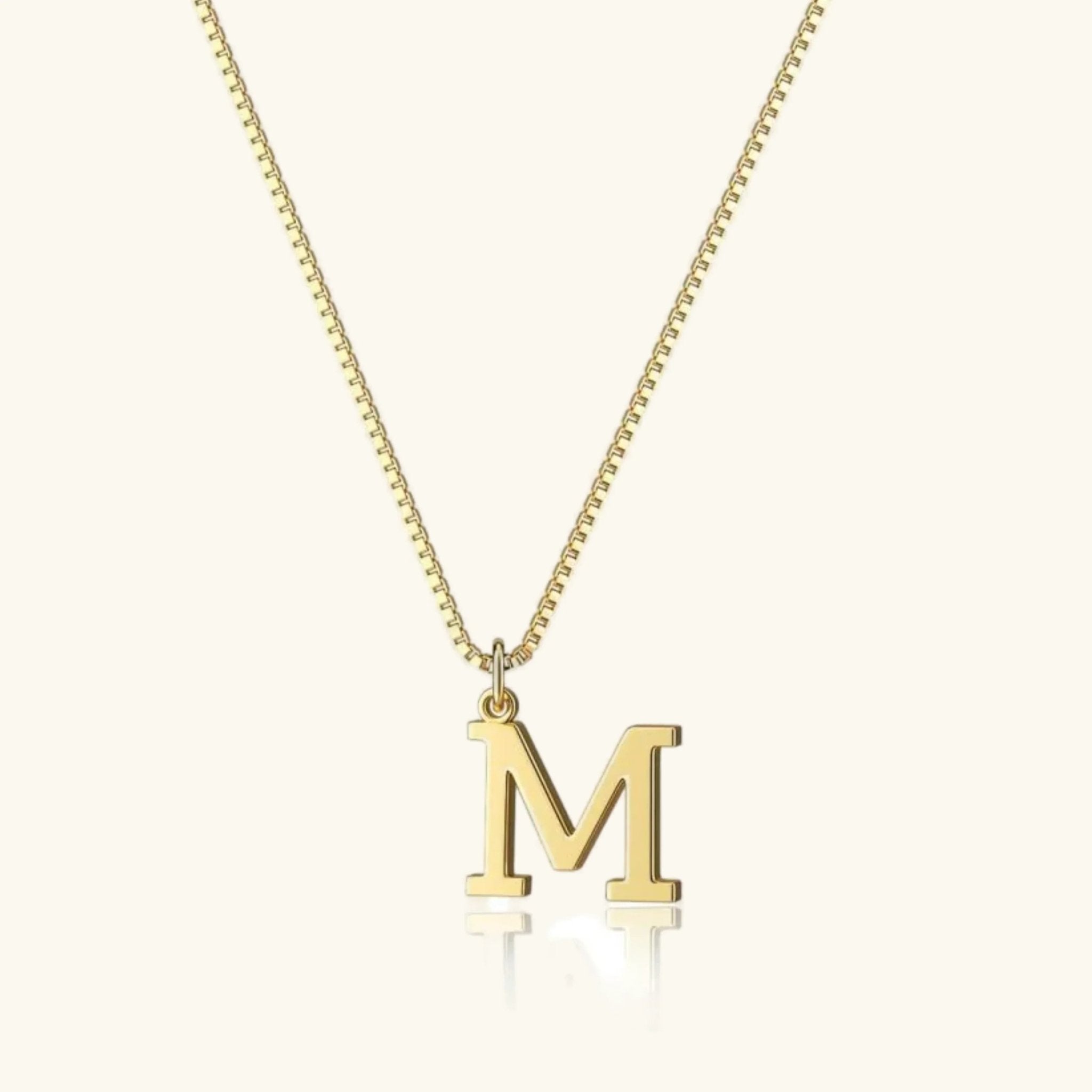 Amber Initial Necklace