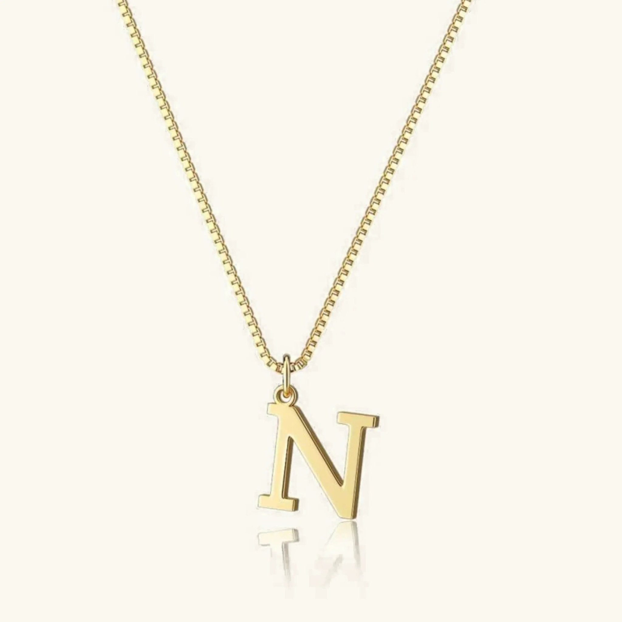 Amber Initial Necklace