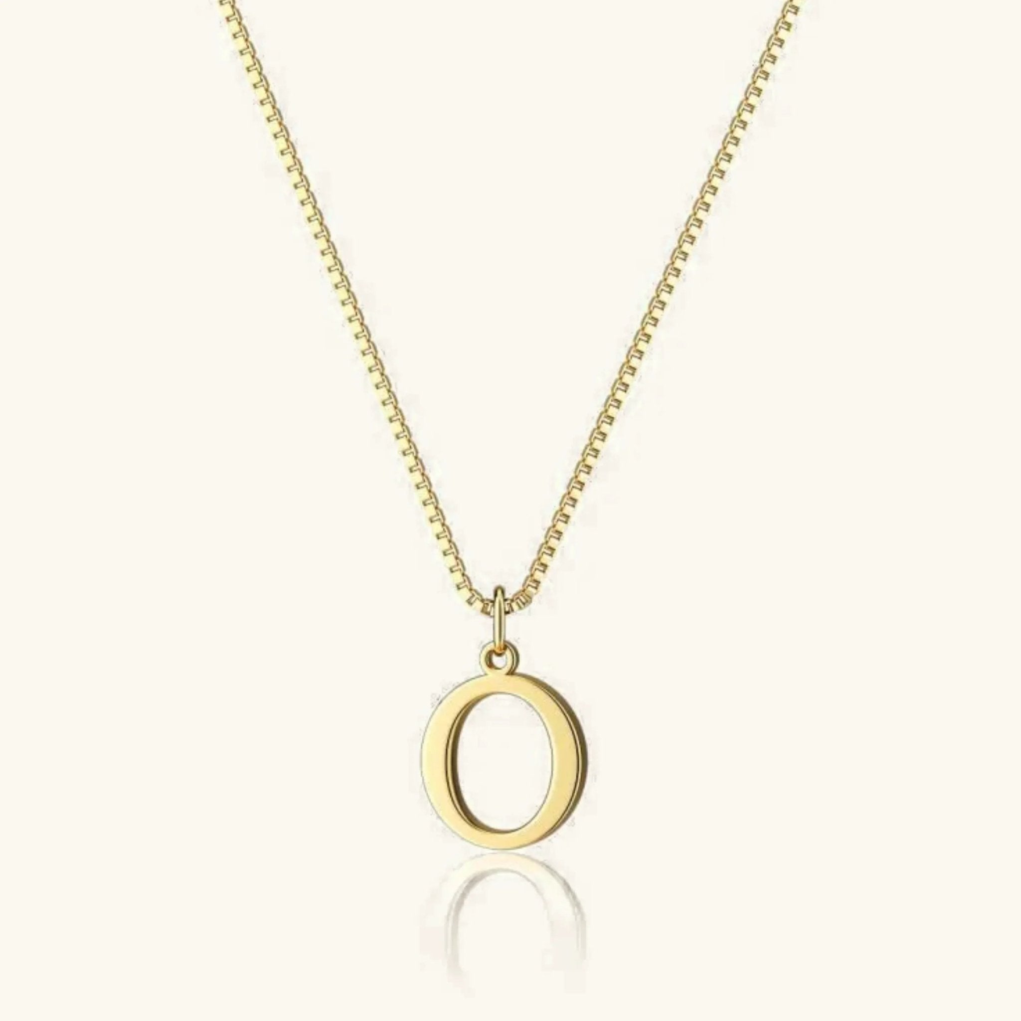 Amber Initial Necklace