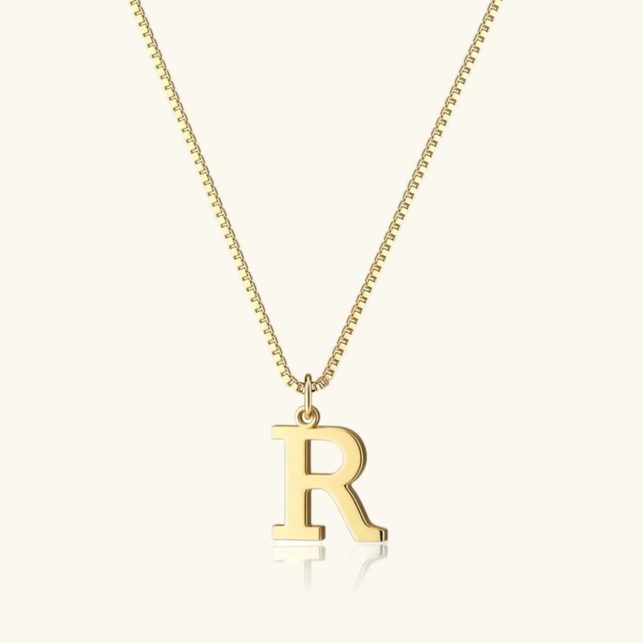 Amber Initial Necklace
