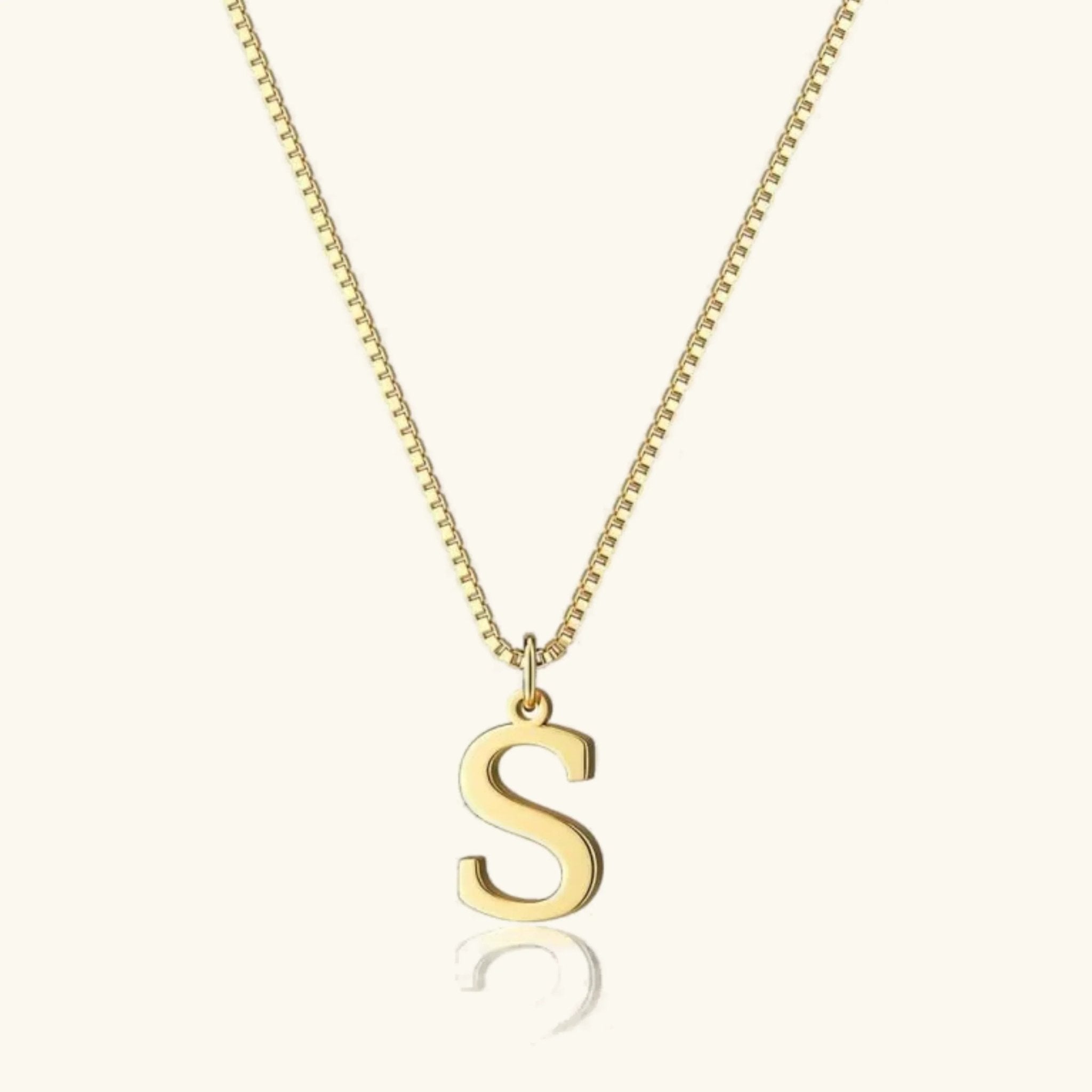 Amber Initial Necklace