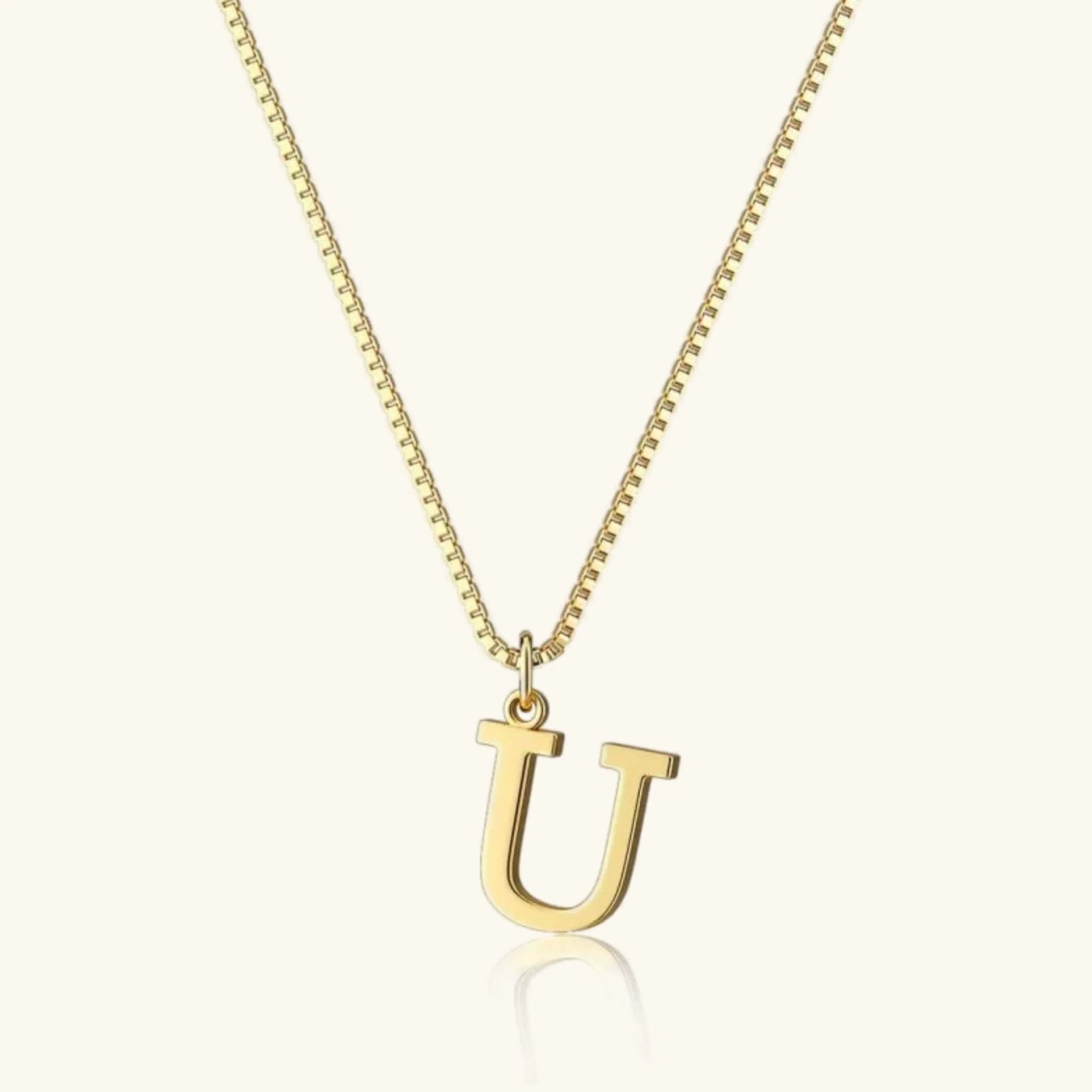 Amber Initial Necklace