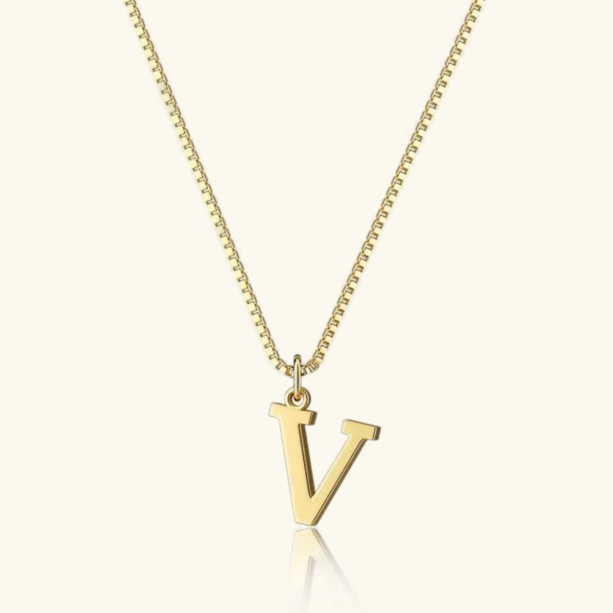 Amber Initial Necklace