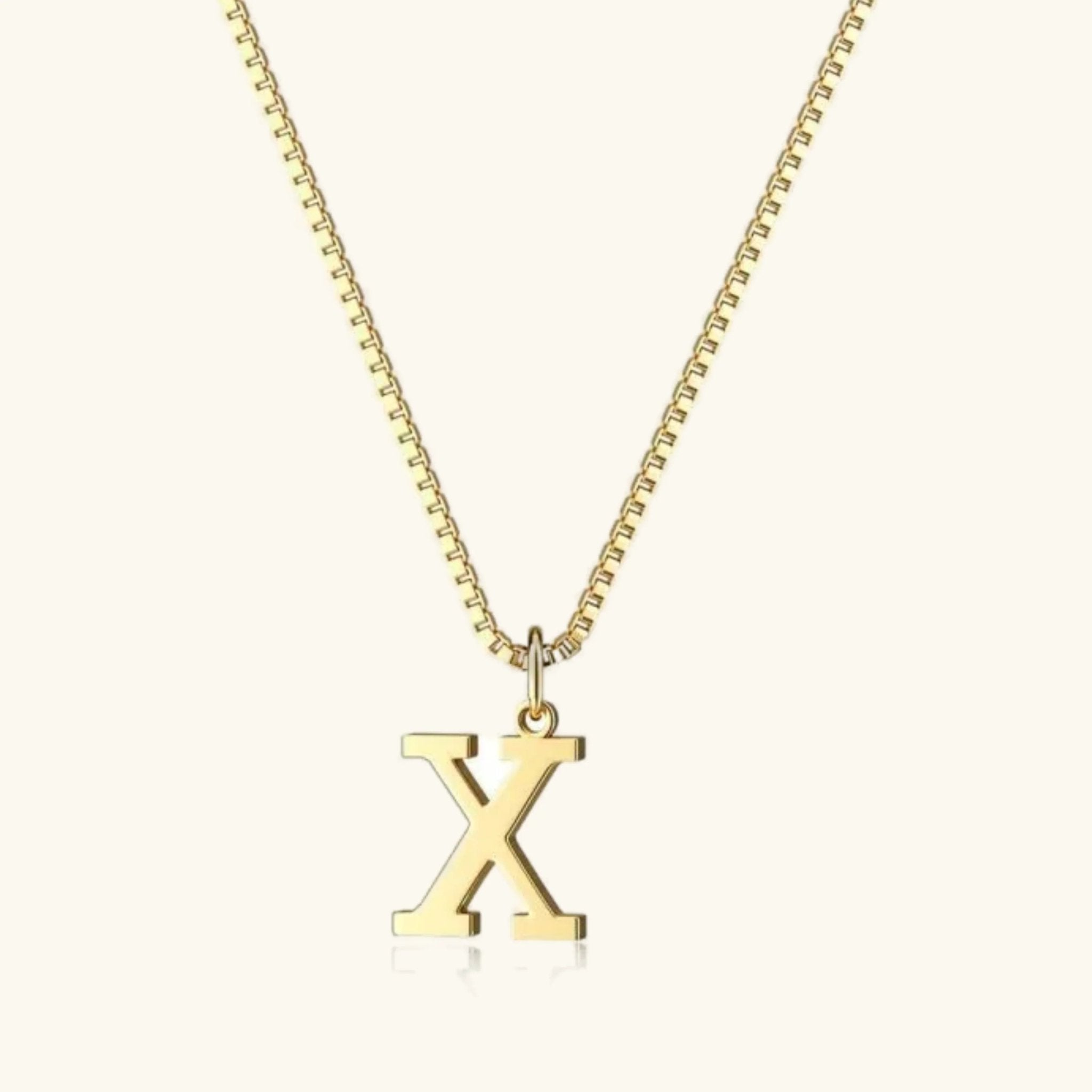 Amber Initial Necklace