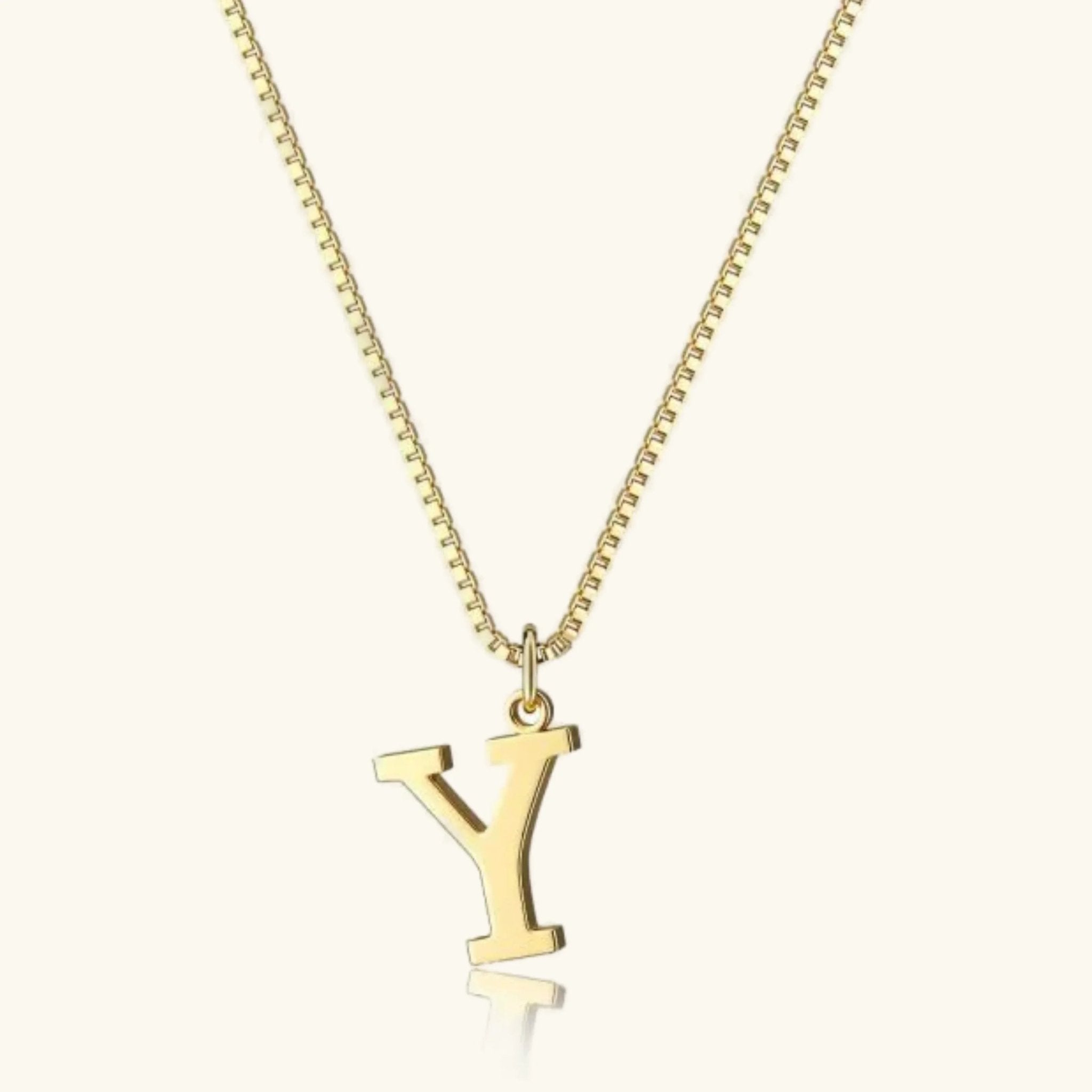 Amber Initial Necklace