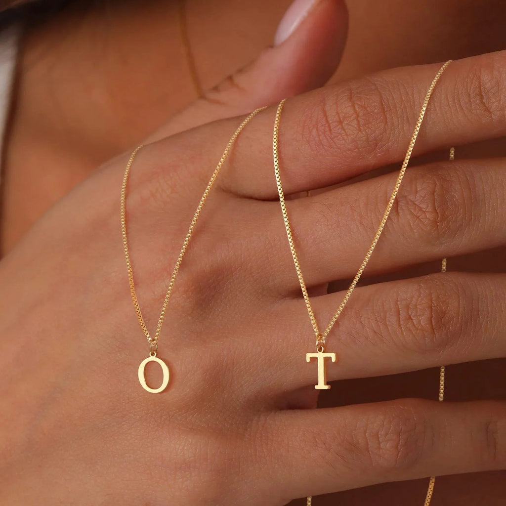 Amber Initial Necklace
