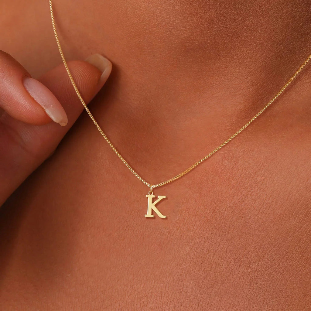 Amber Initial Necklace