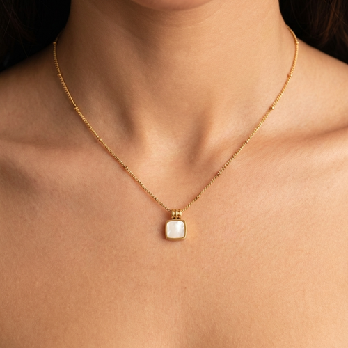Aurelia Shell Drop Necklace
