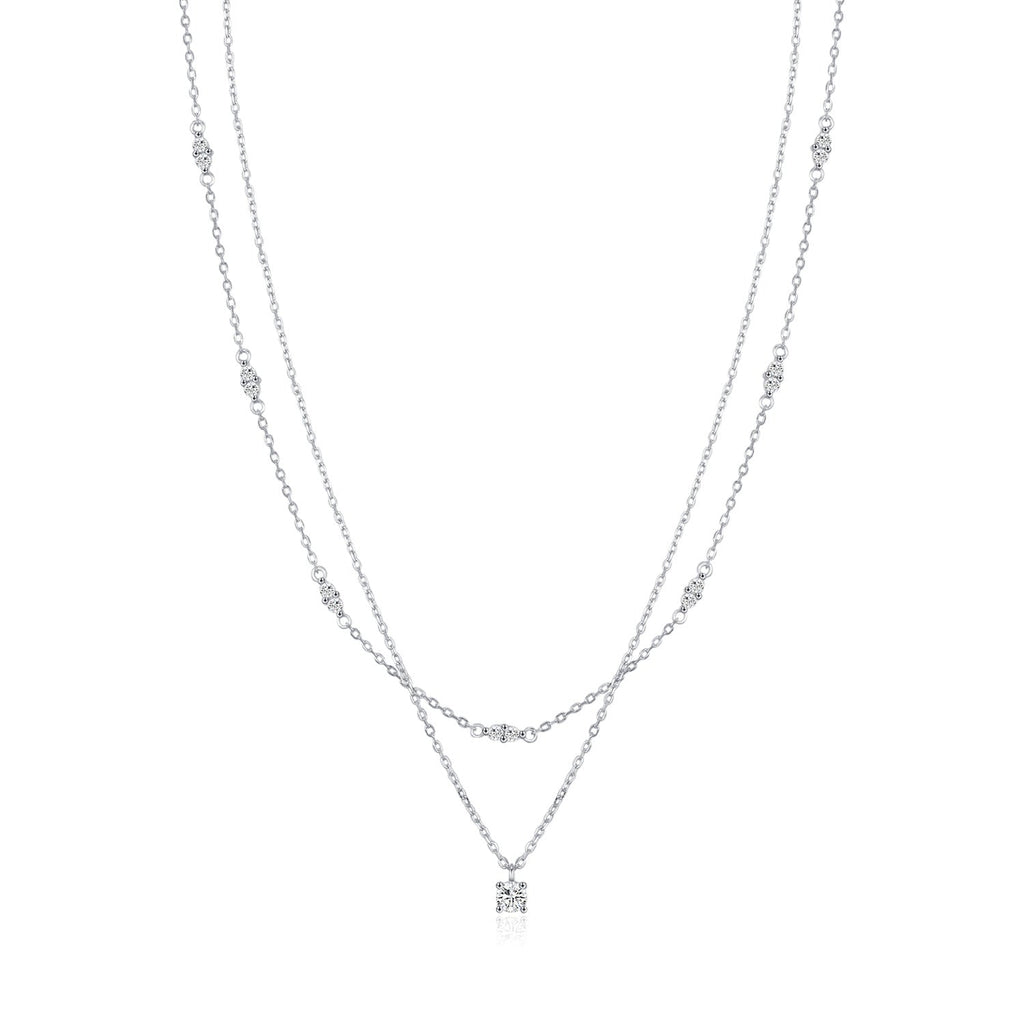 Aurelia Silver Pendant Necklace