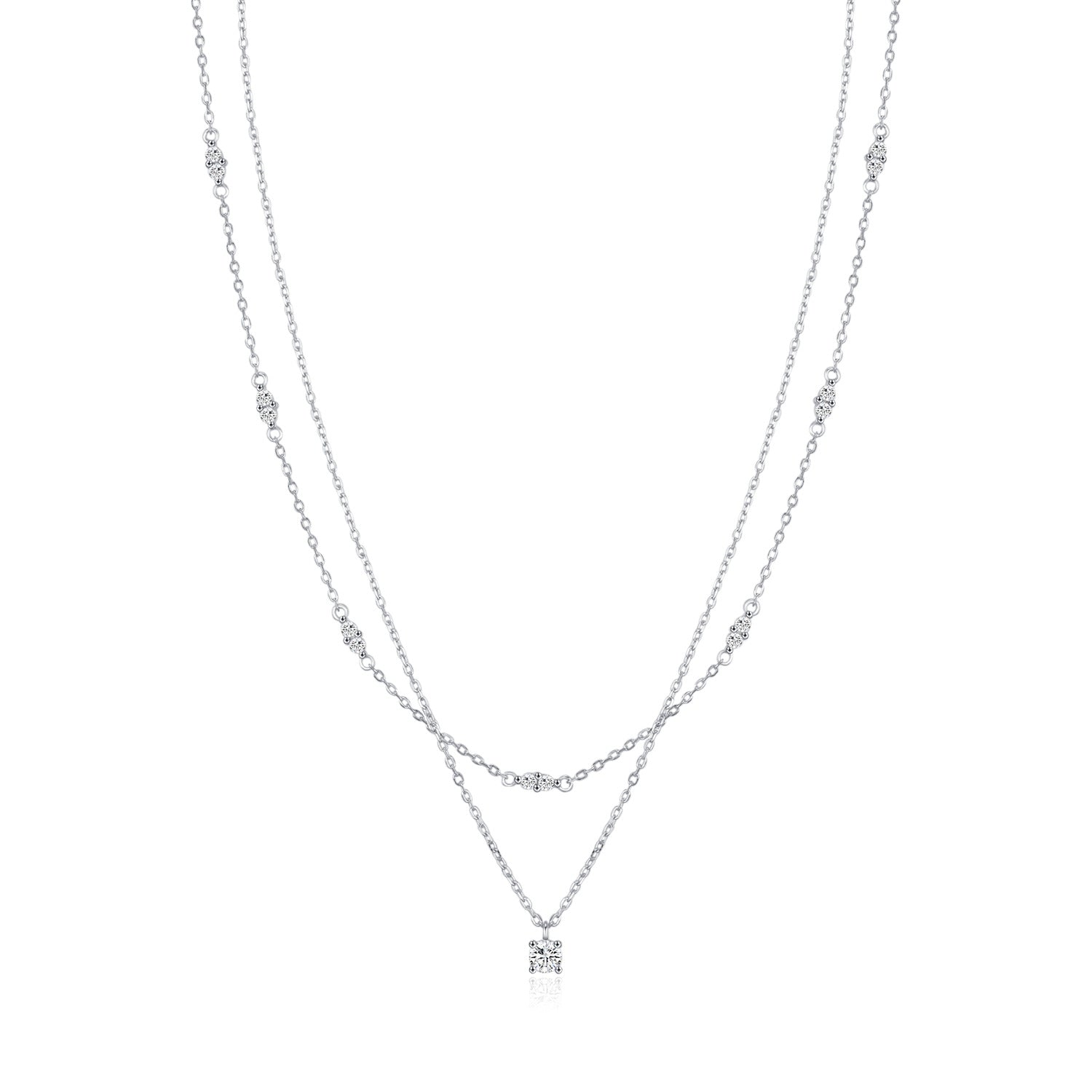 Aurelia Silver Pendant Necklace