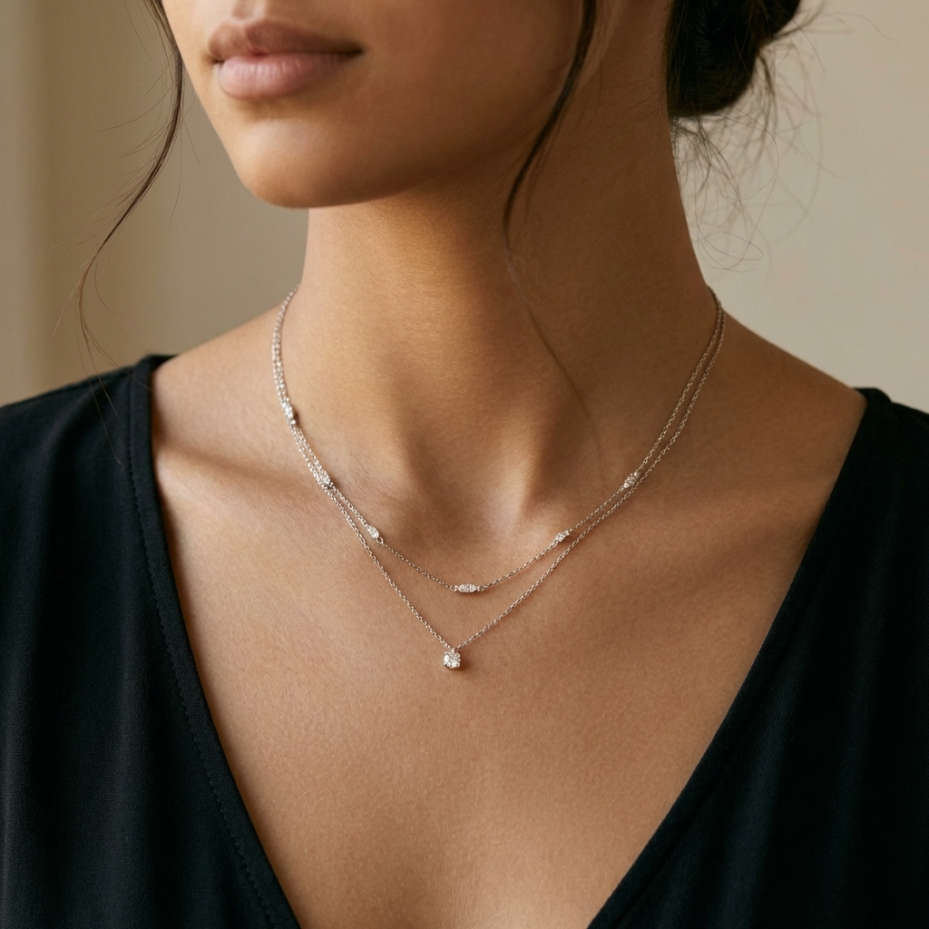 Aurelia Silver Pendant Necklace