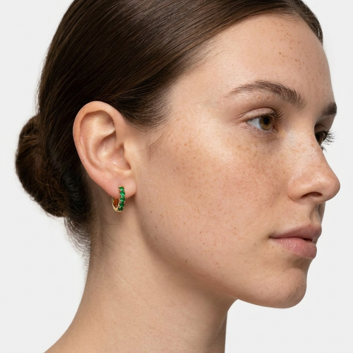 Bianca Emerald Earrings