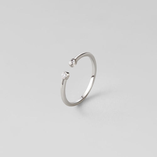 Cali Silver Crystal Ring