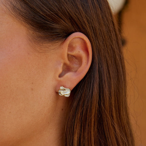 Camellia Bloom Stud Earrings