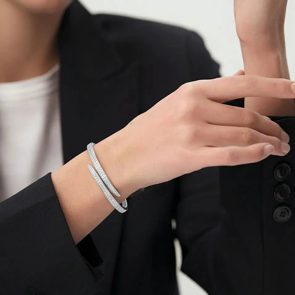 Céline Glow Silver Bangle