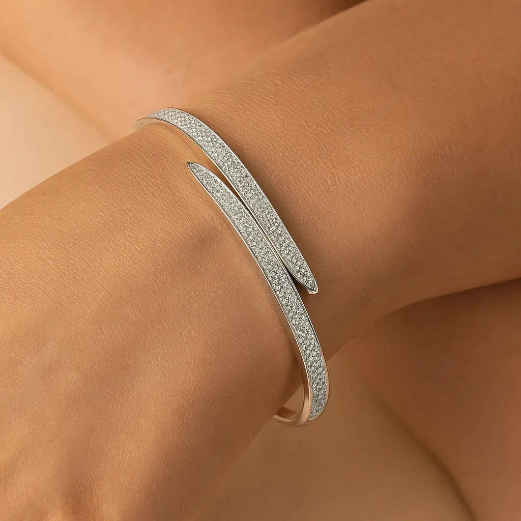 Céline Glow Silver Bangle