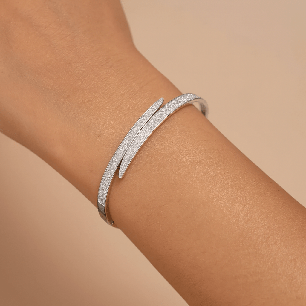 Céline Glow Silver Bangle
