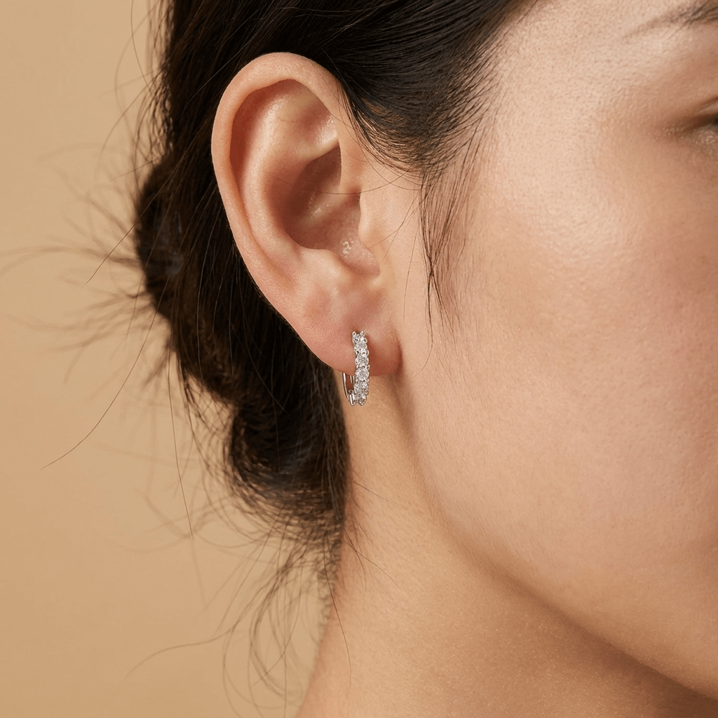 Clara Silver Hoop Earrings