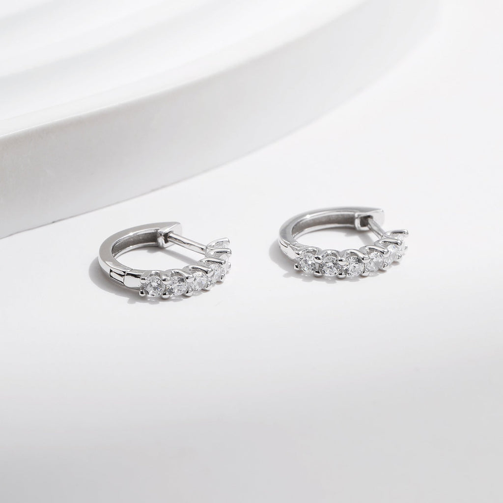 Clara Silver Hoop Earrings