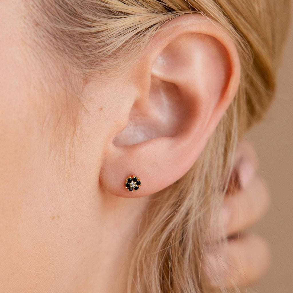 Cleo Flower Stud Earrings