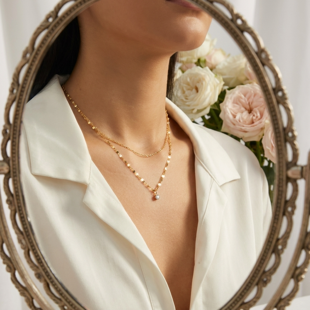 Crystal Teardrop Necklace