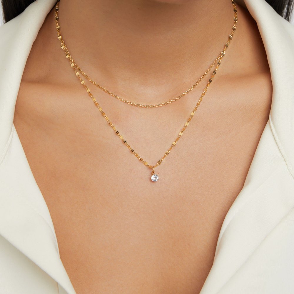 Crystal Teardrop Necklace