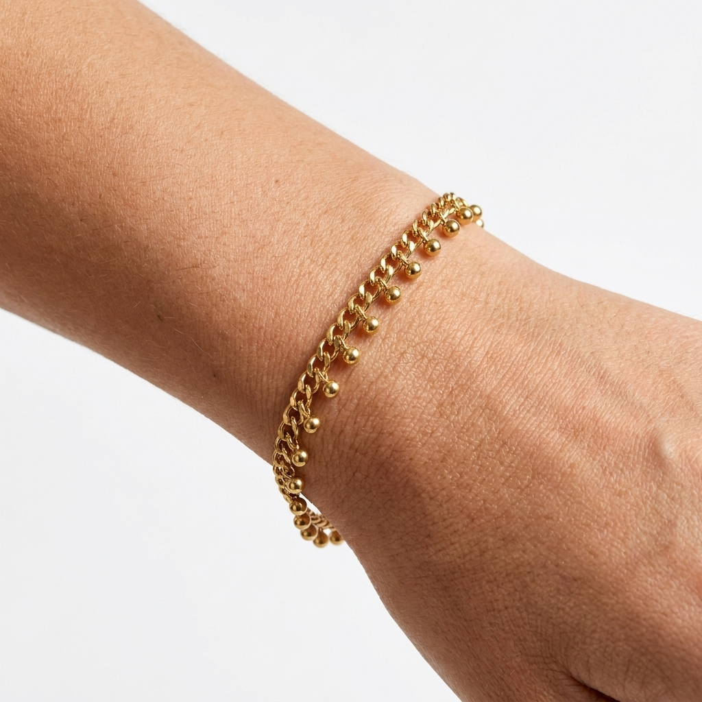 Cuban Link Droplet Bracelet