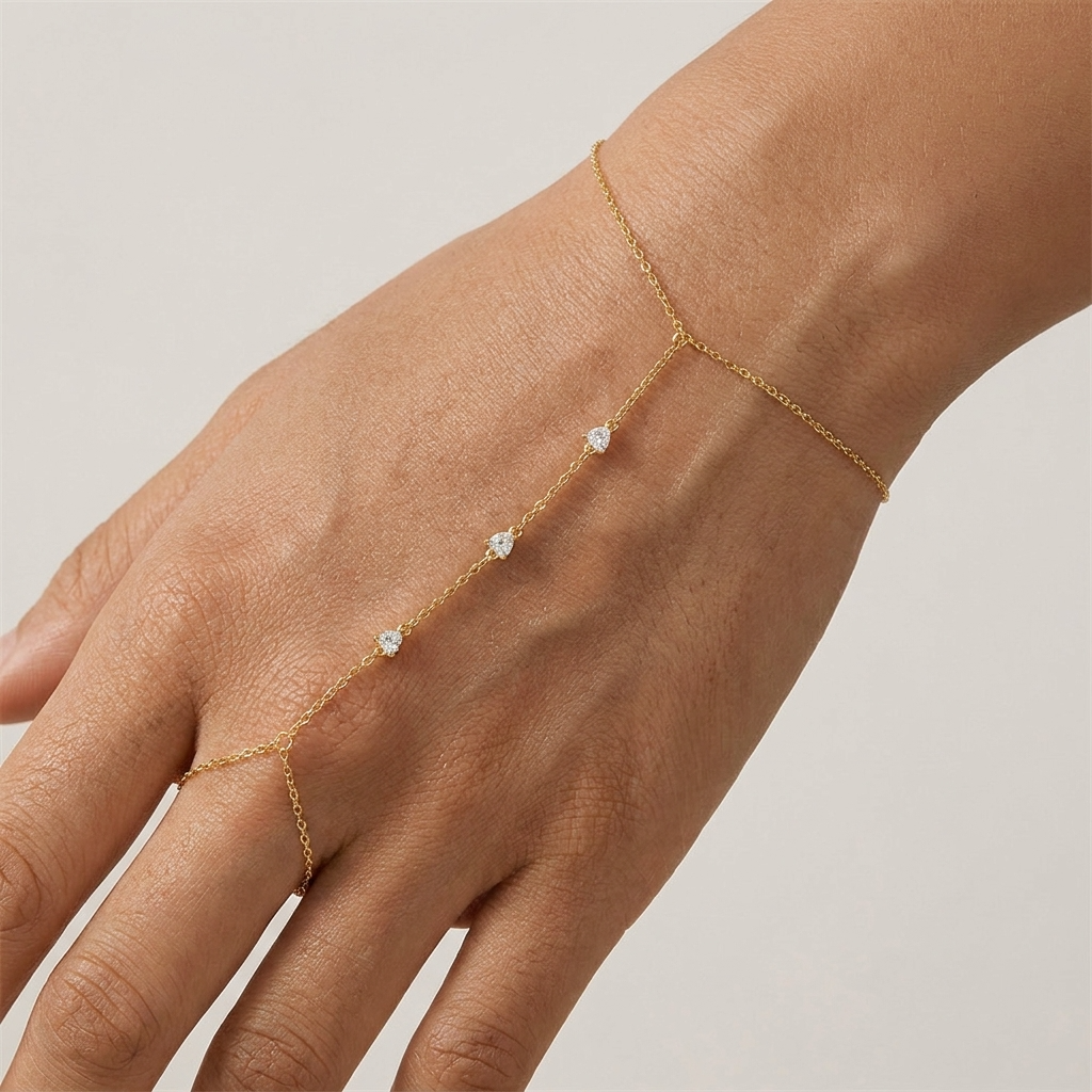 Dahlia Delicate Hand Chain