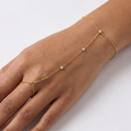 Dahlia Diamond Hand Chain