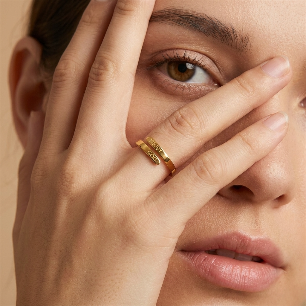 Daily Faith Gold Ring
