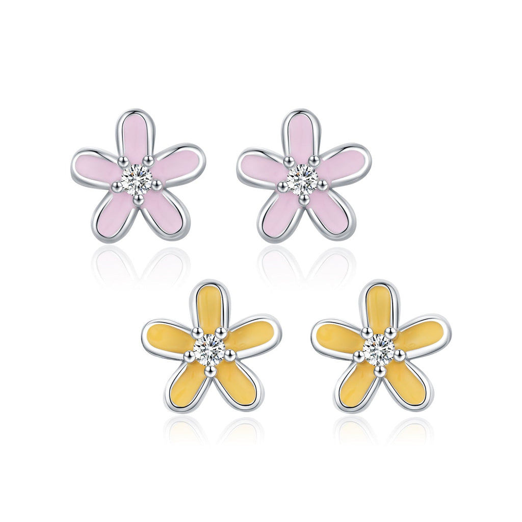 Daisy Sterling Silver Studs