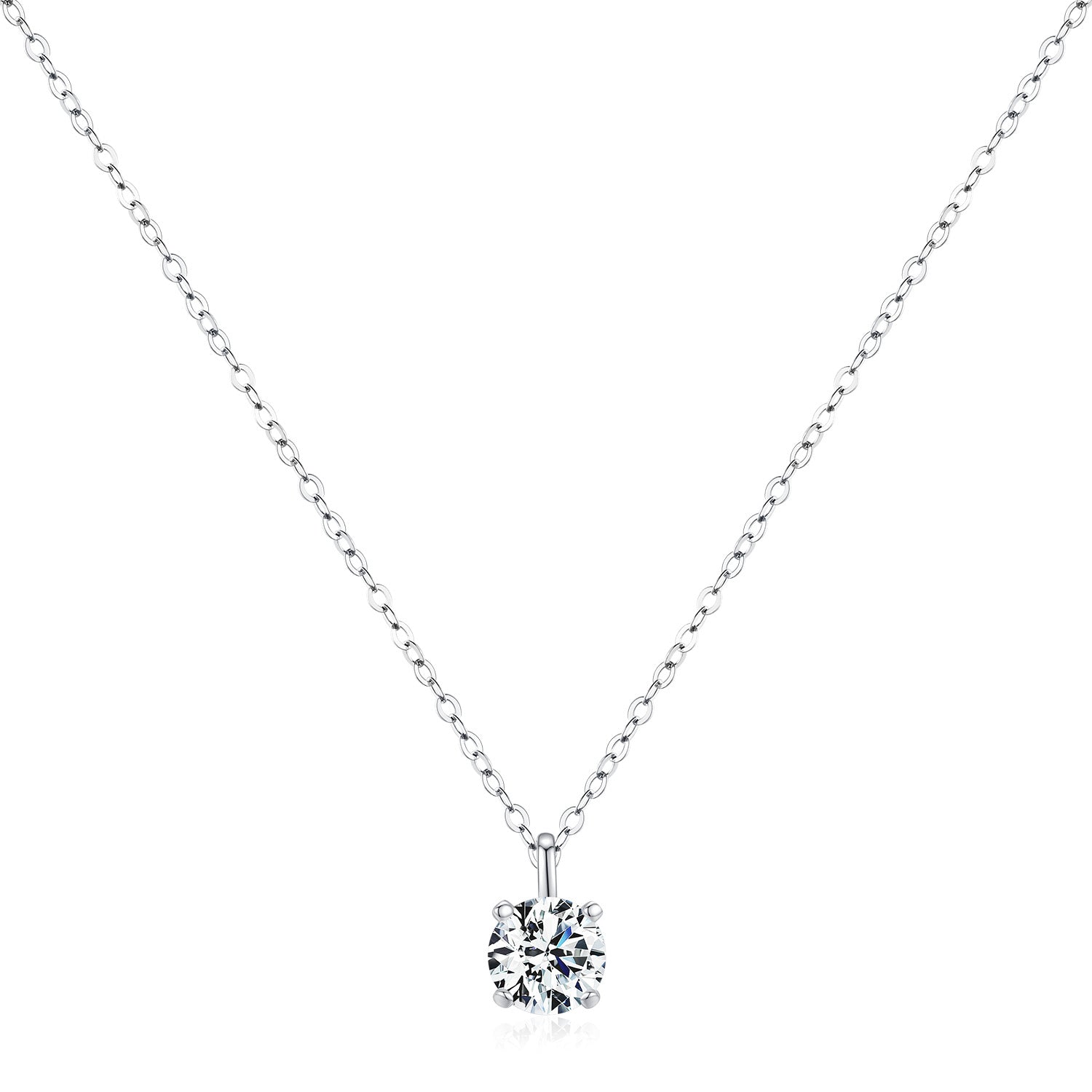 Elara Silver Pendant Necklace