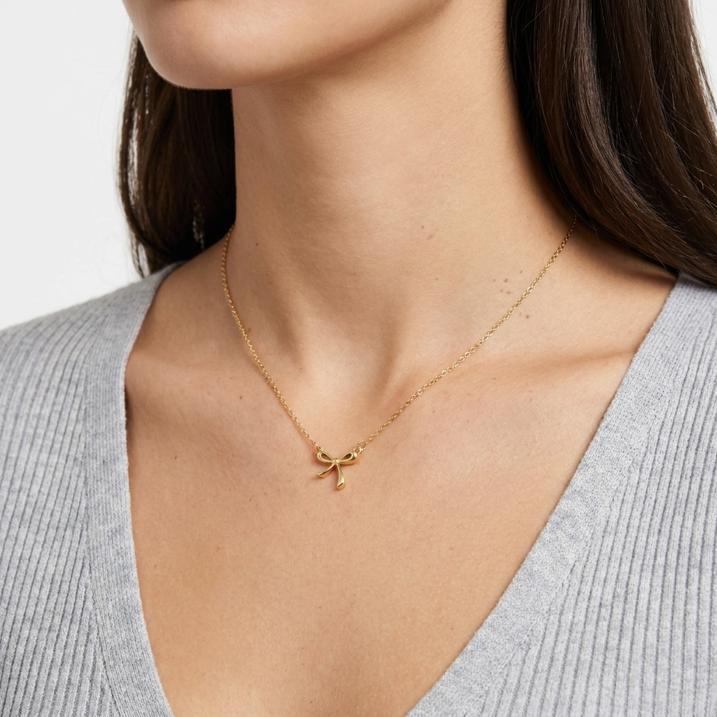 Elegant Bow Necklace