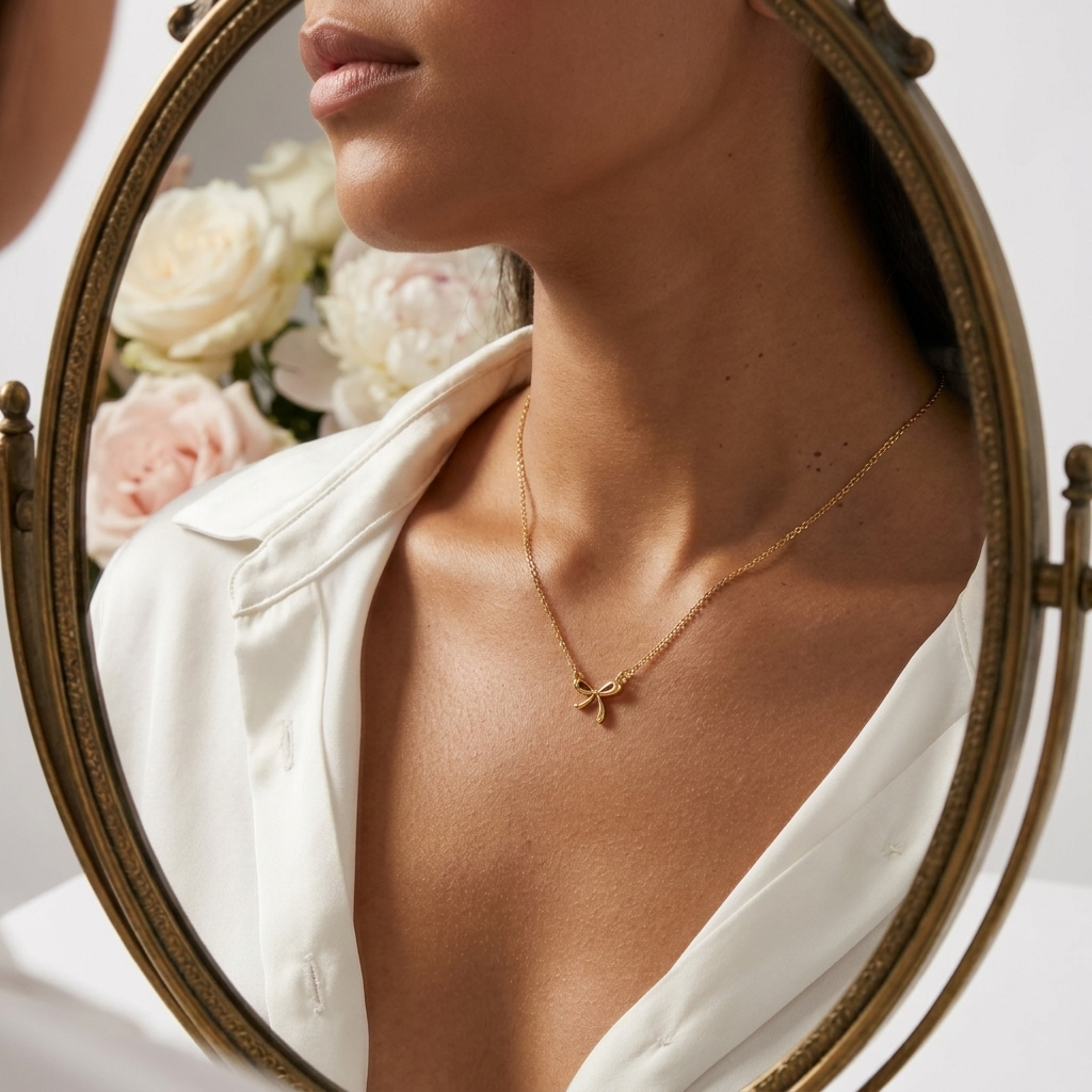 Elegant Bow Necklace
