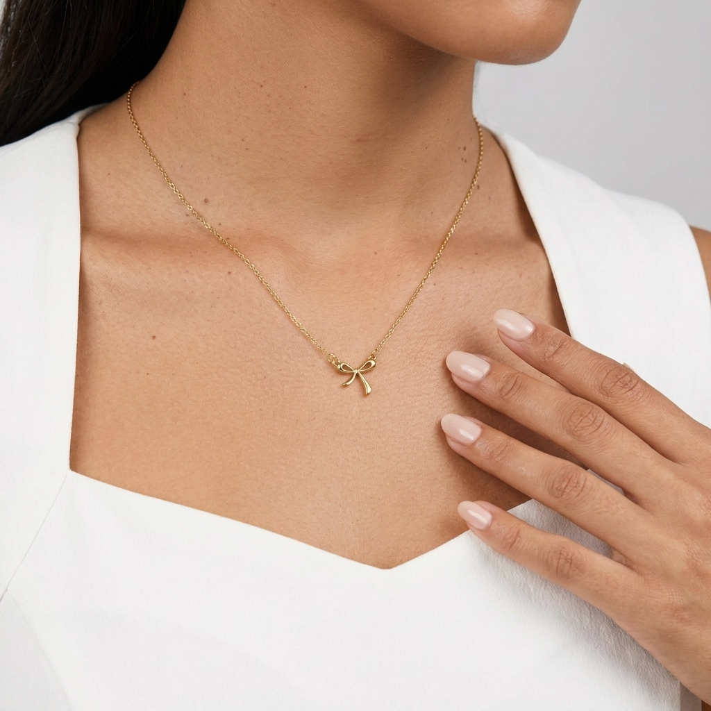 Elegant Bow Necklace