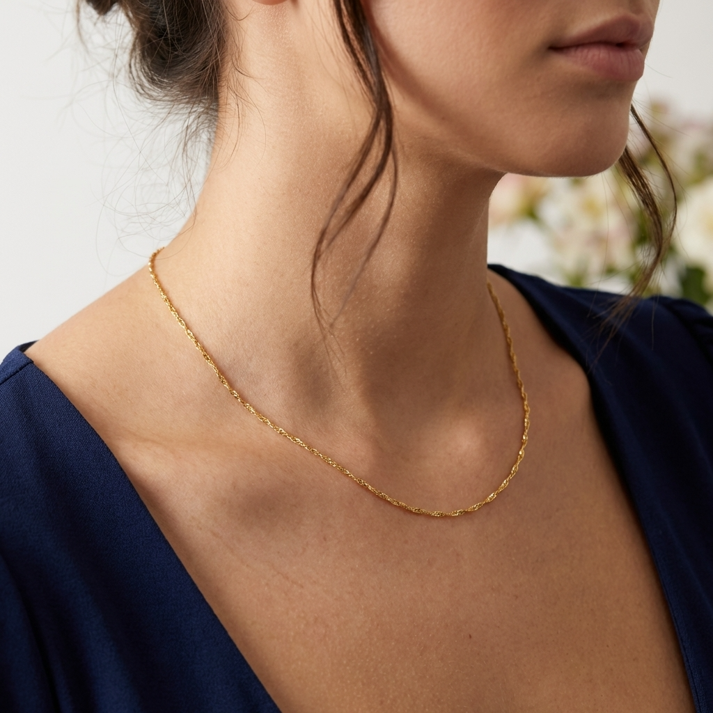 Elina Twist Chain Necklace